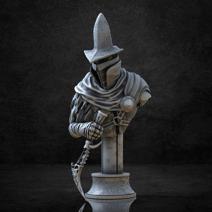 Dark Souls Abyss Watcher Bust Statue Resin Figure Unpainted Display Model 168mm