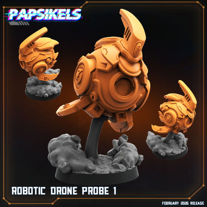 Robotic Drone Probe 1 Papsikels sci fi miniature
