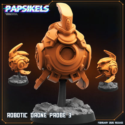 Robotic Drone Probe 3 Papsikels sci fi miniature