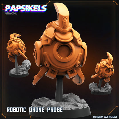 Papsikels Robotic Drone Probe sci fi resin miniature render