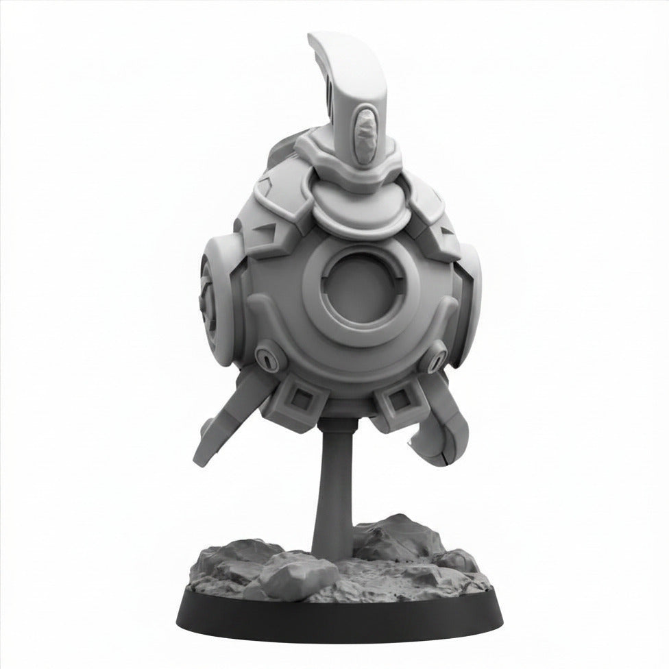 Robotic Drone Probe sci fi resin miniature on white background
