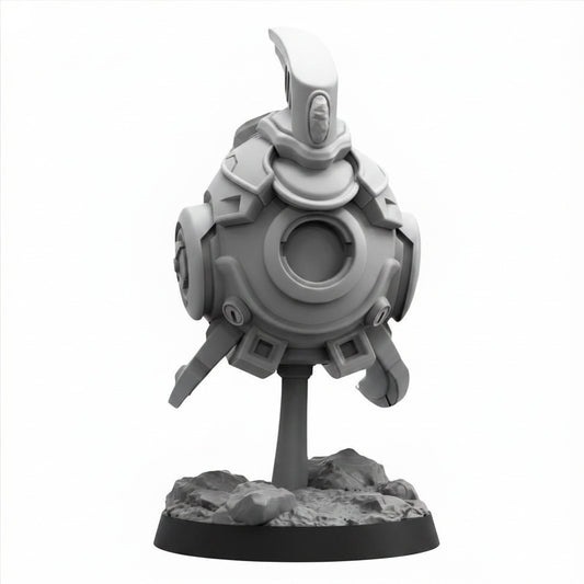Robotic Drone Probe sci fi resin miniature on white background