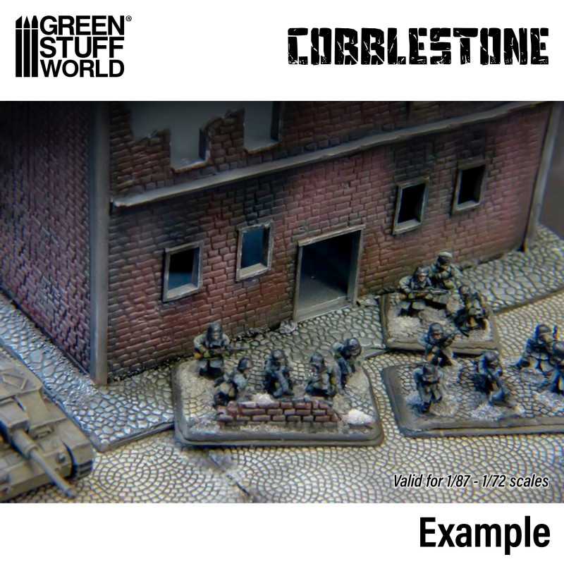 Green Stuff World: 15mm Textured Rolling Pin - Cobblestone