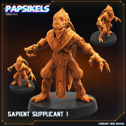Sapient Supplicant 1 StarCraft inspired Papsikels sci fi alien resin miniature