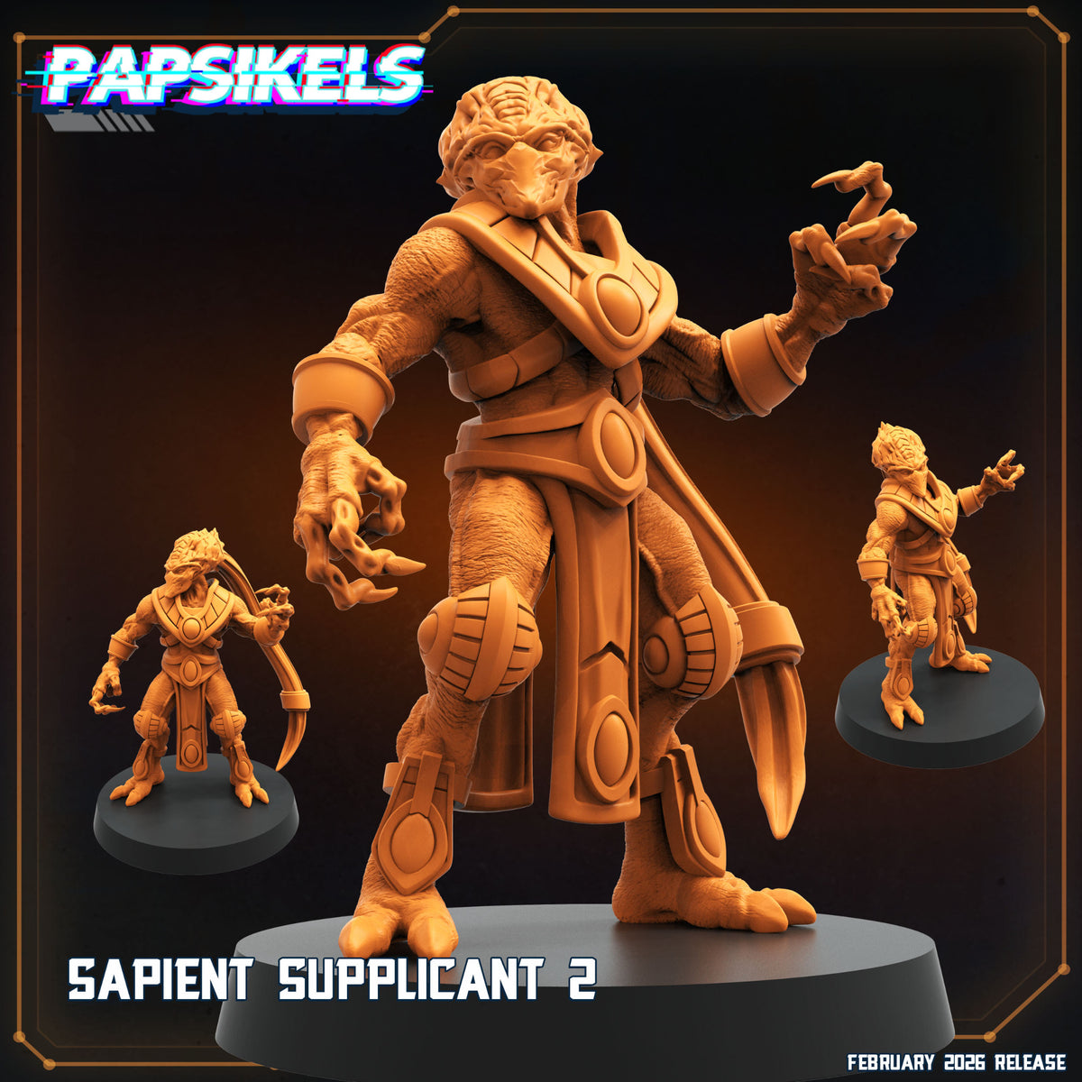 Sapient Supplicant 2 StarCraft inspired Papsikels sci fi alien resin miniature