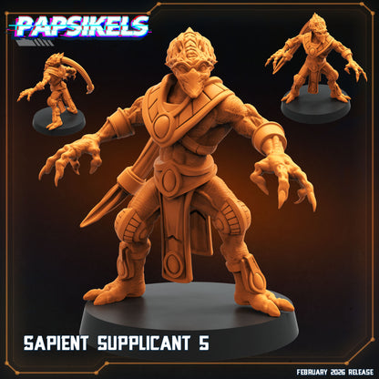 Sapient Supplicant 5 StarCraft inspired Papsikels sci fi alien resin miniature
