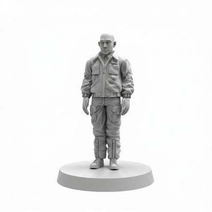 Teng Alien Earth navigation officer Papsikels resin miniature on white background